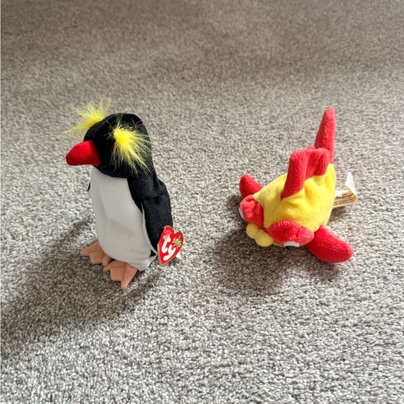 Beanie baby Penguin with Fish plush bundle - Picture 2 of 10